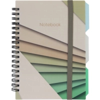 Notebook Optima Desing 38, B6 with dividers 100 sheets, cell (O20358-38)
