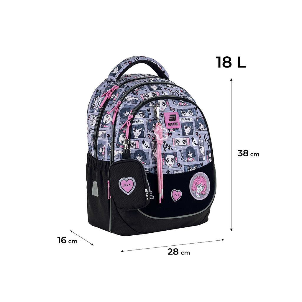 Рюкзак шкільний Kite Education 700 Anime Girl (K25-700M-1)