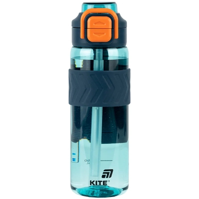 Поїльник-непроливайка Kite 800 мл, блакитно-помаранчева (K25-1234-3)