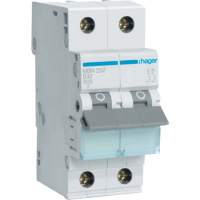 Automatic switch Hager 2-p. B 32A (6kA) 2M (B) (MBN232)