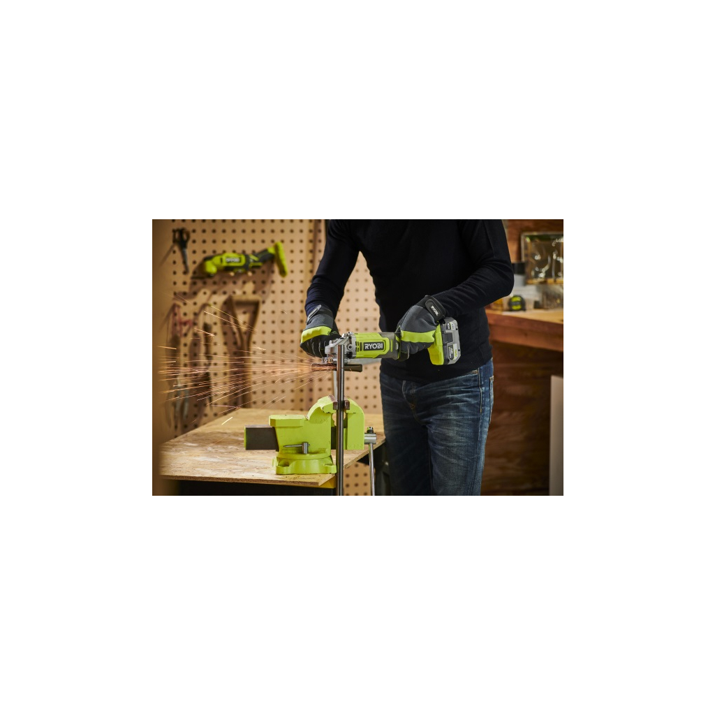 фото Болгарка (кутова шліфувальна) Ryobi ONE+ RAG18125-1C40S (5133005643)