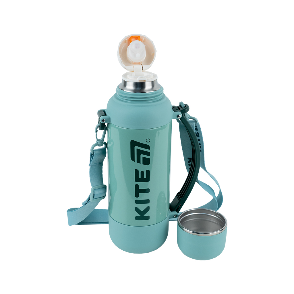 Термос Kite 1200 мл, зелений (K25-1225-3) Термос Kite 1200 мл, зелений (K25-1225-3)