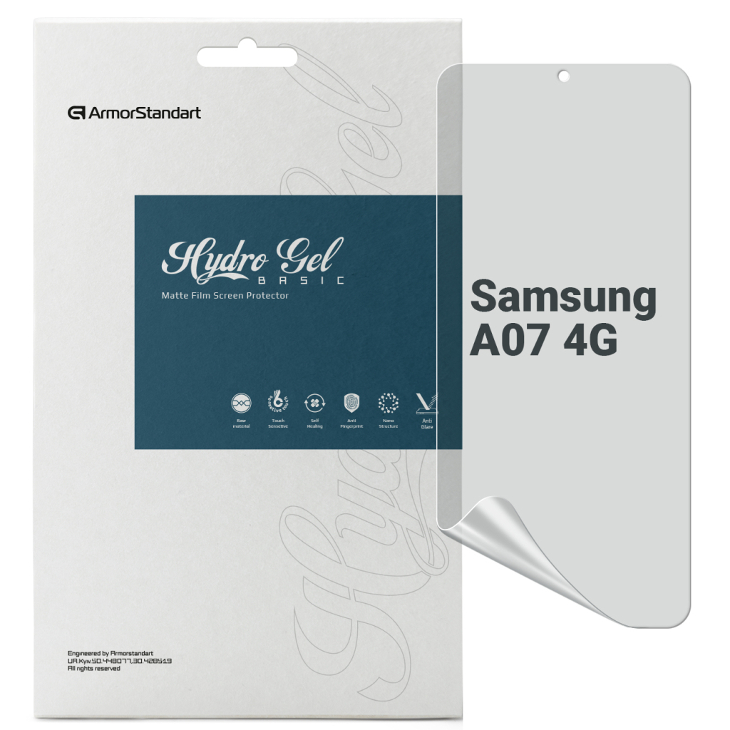 Плівка захисна Armorstandart hydrogel Matte Samsung A07 4G (ARM86497)