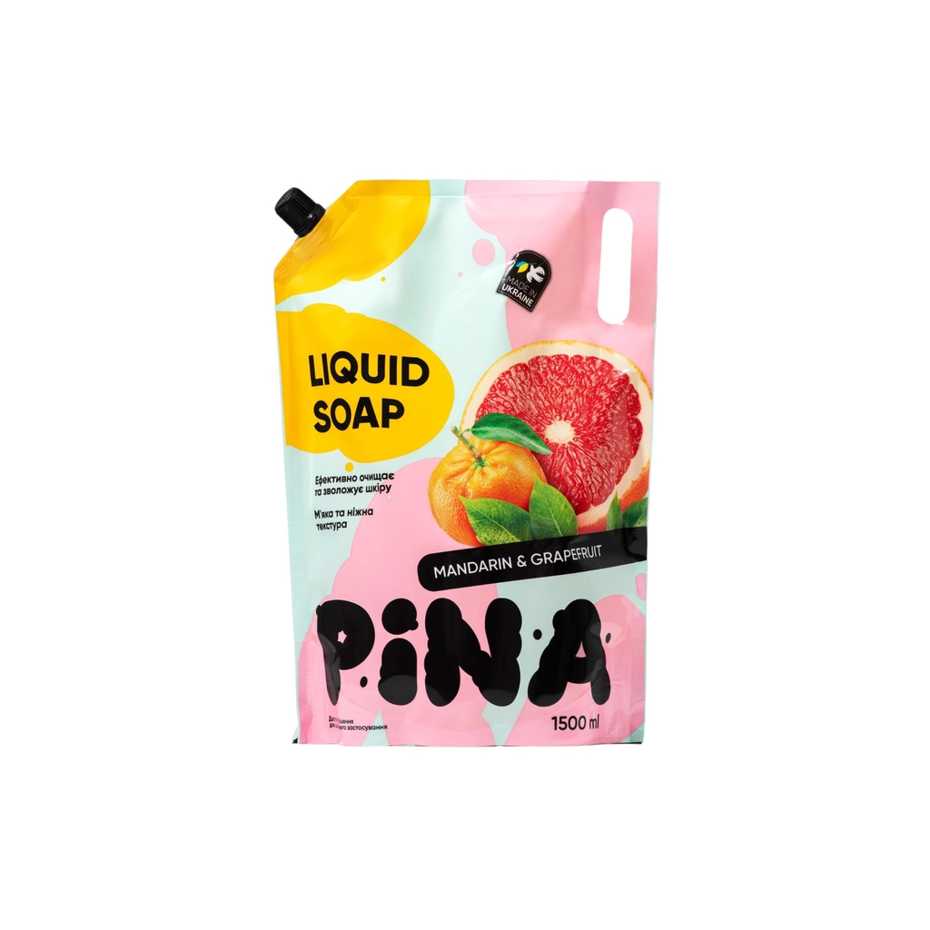 Рідке мило Pina Mandarin and grapefruit Дой-пак 1500 мл (4820287020524)