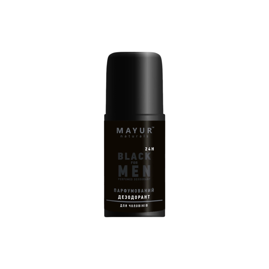 Дезодорант Mayur Black For Men Парфумований для чоловіків 50 мл (4820230954982)