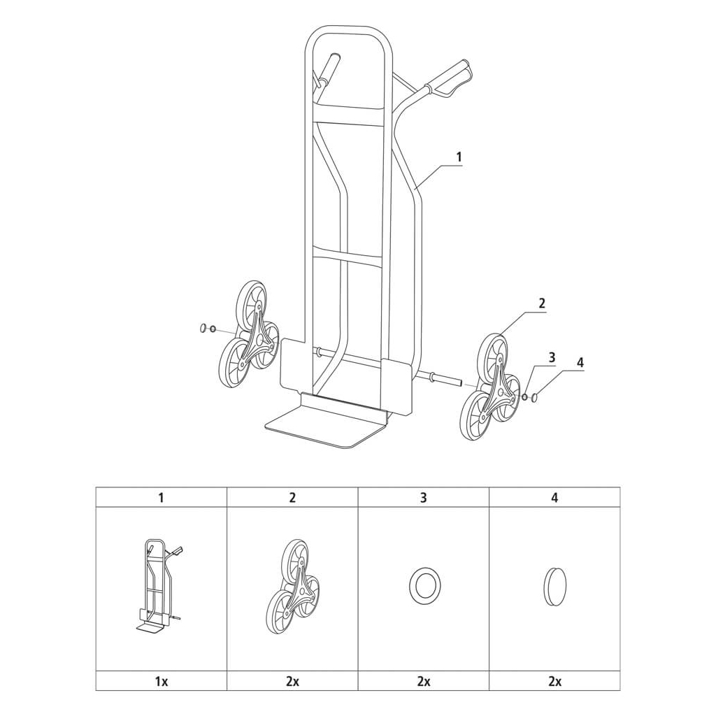 Візок вантажний Stanley до 200кг, розмір платформи 30.5х24см, вага 13,8 кг (SXWT-HT523)