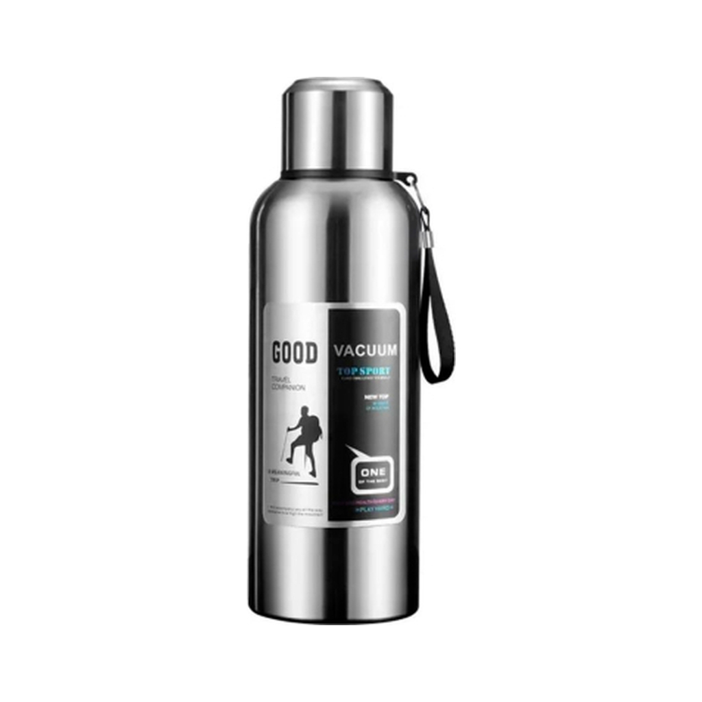 Термос Merlion з ситечком та чашкою 0,6 л, сталевий (ZK-127-600Grey) Термос Merlion з ситечком та чашкою 0,6 л, сталевий (ZK-127-600Grey)