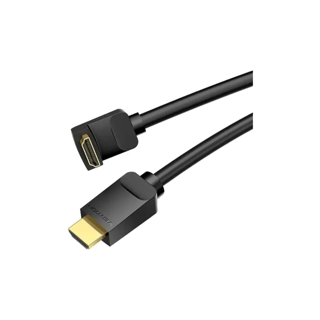 Кабель мультимедійний HDMI M to HDMI M 1.5m 4K60Hz 90° corner black Vention (AAQBG) Кабель мультимедійний HDMI M to HDMI M 1.5m 4K60Hz 90° corner black Vention (AAQBG)