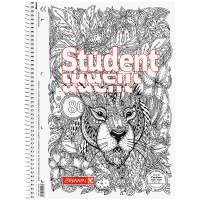 Notebook Brunnen College pad A4 Premium Zenart Lion, dot 80 sheets (10-679 29 02)