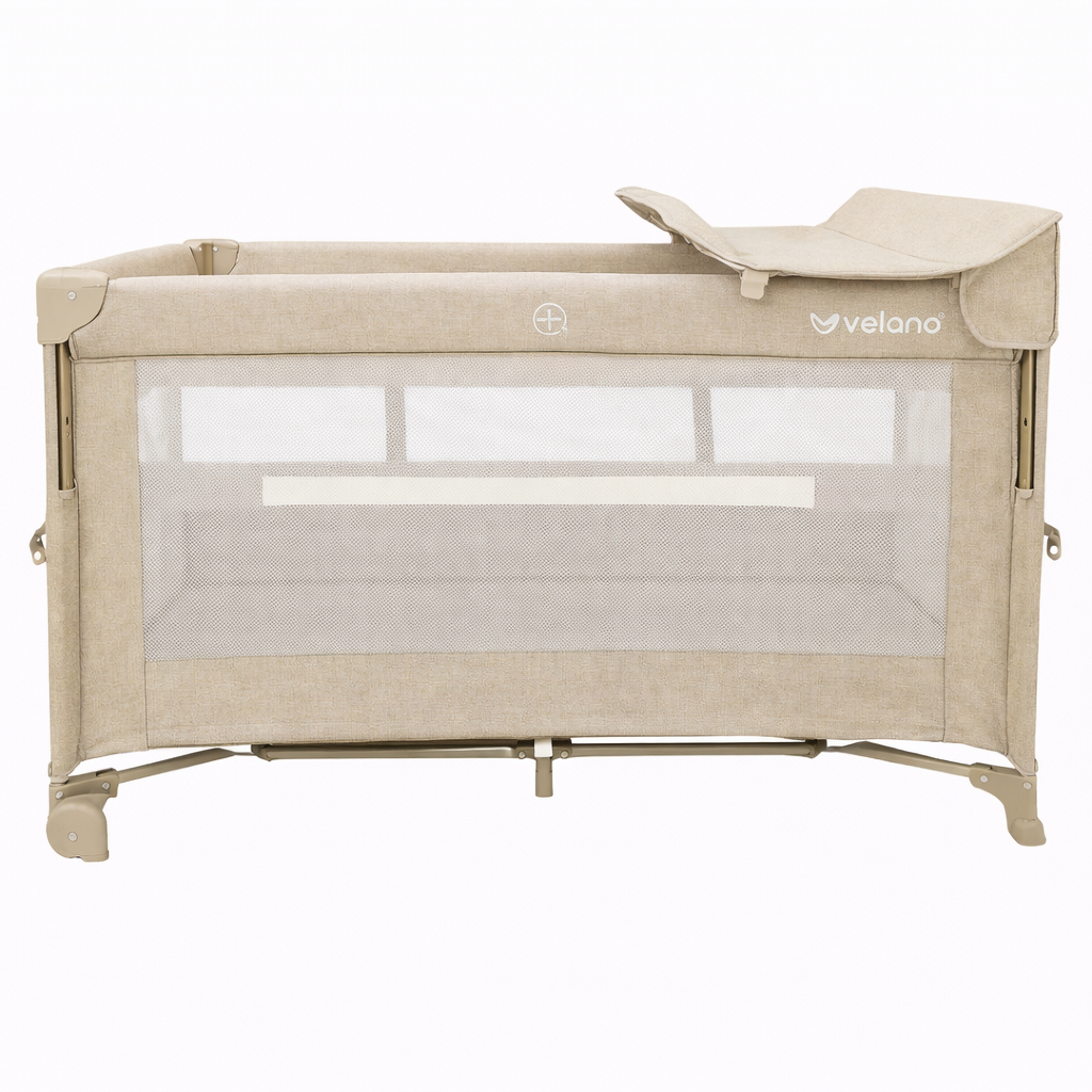 Дитячий манеж Velano з другим ярусом та пеленатором Tino, beige (46161)