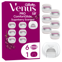 Replaceable cassettes Gillette Venus PRO ComfortGlide Sugarberry Scented 6 pcs. + Case (8700216969253)