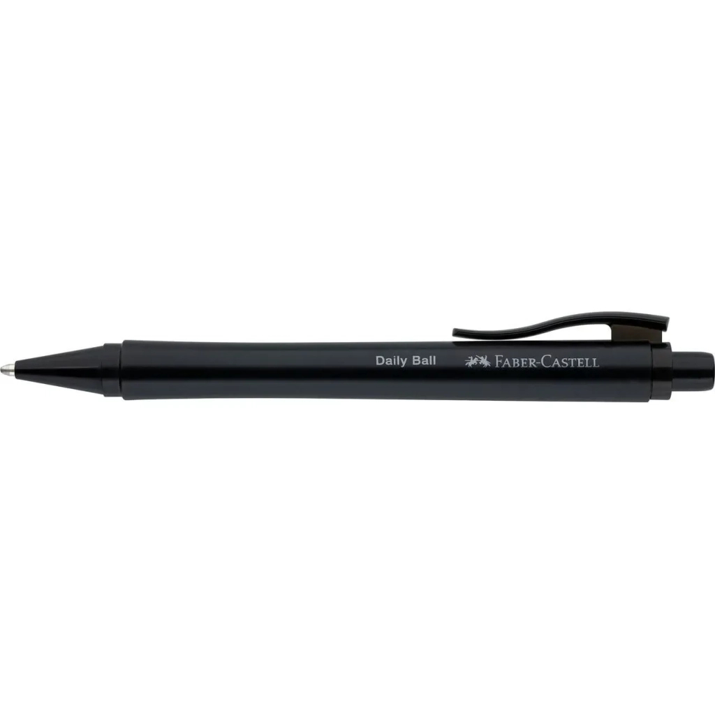 Ручка кулькова Faber-Castell Daily Ball XB Black, корпус чорнний, стрижень синій (1,0 мм) (32534)