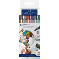 Set of markers Faber-Castell fine metallics for decoration Metallics Marker M (1.5 mm) 12 colors (32019)