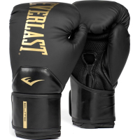 Everlast Elite 2 Boxing Glove P00003272 Black Gold 14oz (009283623722)