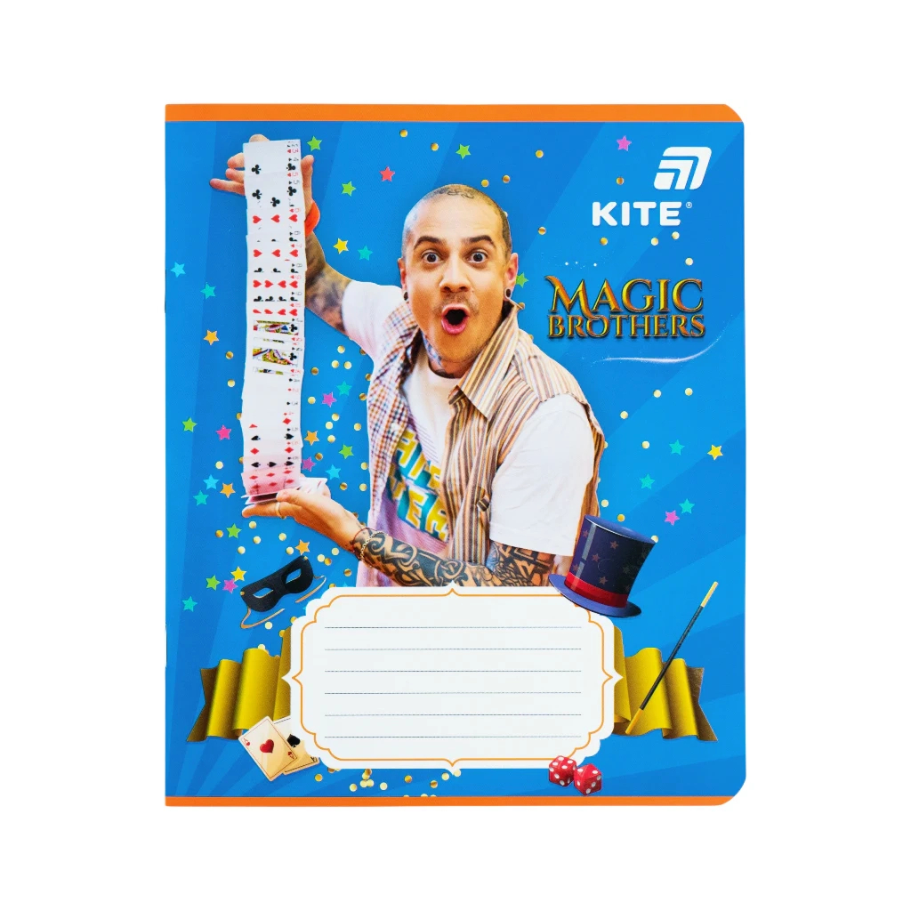 Зошит Kite Magic Brothers, 12 аркушів, клітинка (MB26-232) Зошит Kite Magic Brothers, 12 аркушів, клітинка (MB26-232)