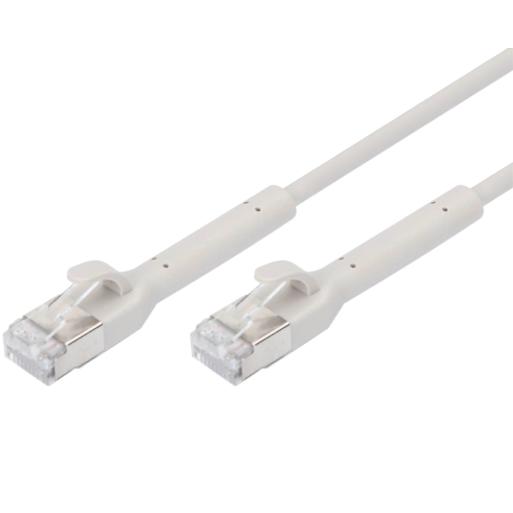 Патч-корд 1м, SFTP, cat.6A, AWG 32/7, Cu, TPE-LSZH, гнучкий, grey Digitus (DK-1632-A-010B)
