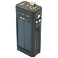 Батарея універсальна 7GO 30000mAh, 22.5W, Solar, LCD Display (GPW-09 / 45945)