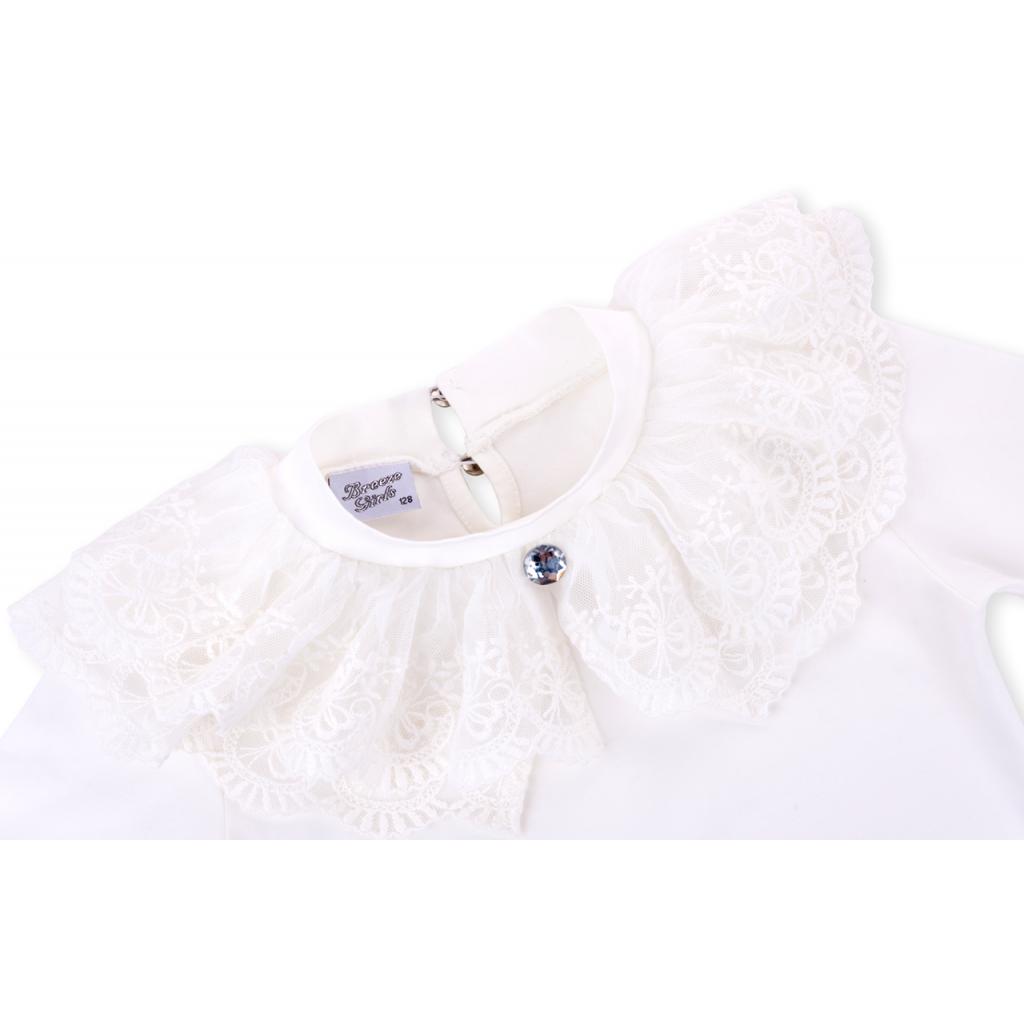 Кофта дитяча Breeze з оборкою із мережив (9285-152G-beige)