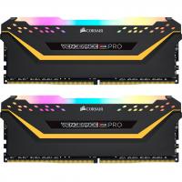Модуль пам'яті для комп'ютера DDR4 16GB (2x8GB) 3200 MHz Vengeance RGB Pro Black Corsair (CMW16GX4M2C3200C16-T)