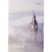 Канцелярська книга Axent London А4 у твердій обкладинці 192 аркуші клітинка (8423-21-A)