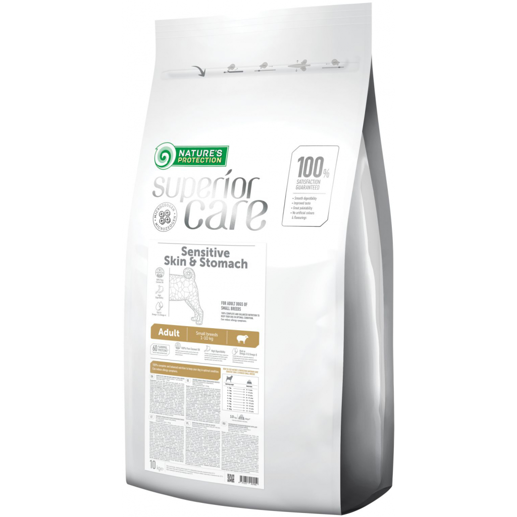 Сухий корм для собак Nature's Protection Superior Care Sensitive Skin&Stomach Small Breeds 10 кг (NPSC45795)