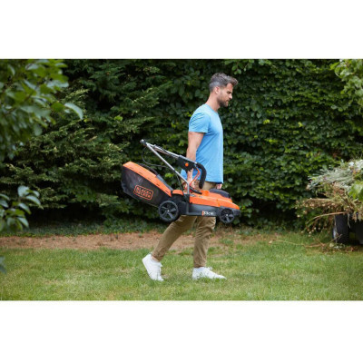 Газонокосарка Black&Decker акумуляторна 18 В, 4.0 Ач, 32 см, 2 АКБ та ЗП (BCMW33184L2)
