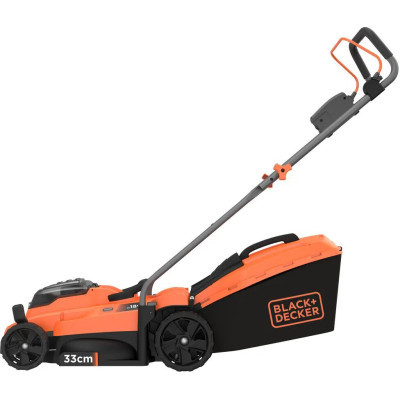 Газонокосарка Black&Decker акумуляторна 18 В, 4.0 Ач, 32 см, 2 АКБ та ЗП (BCMW33184L2)