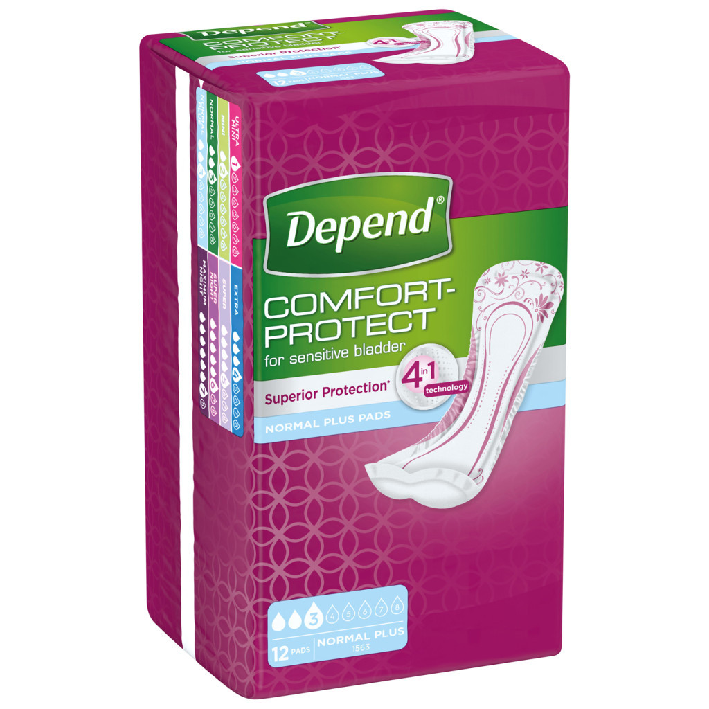 Урологічні прокладки Depend Normal Plus Pad 12 шт. (5029053546162/5029053561585)