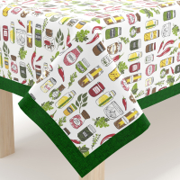 Tablecloth Home Line Spices green, 140x220 cm (162161)