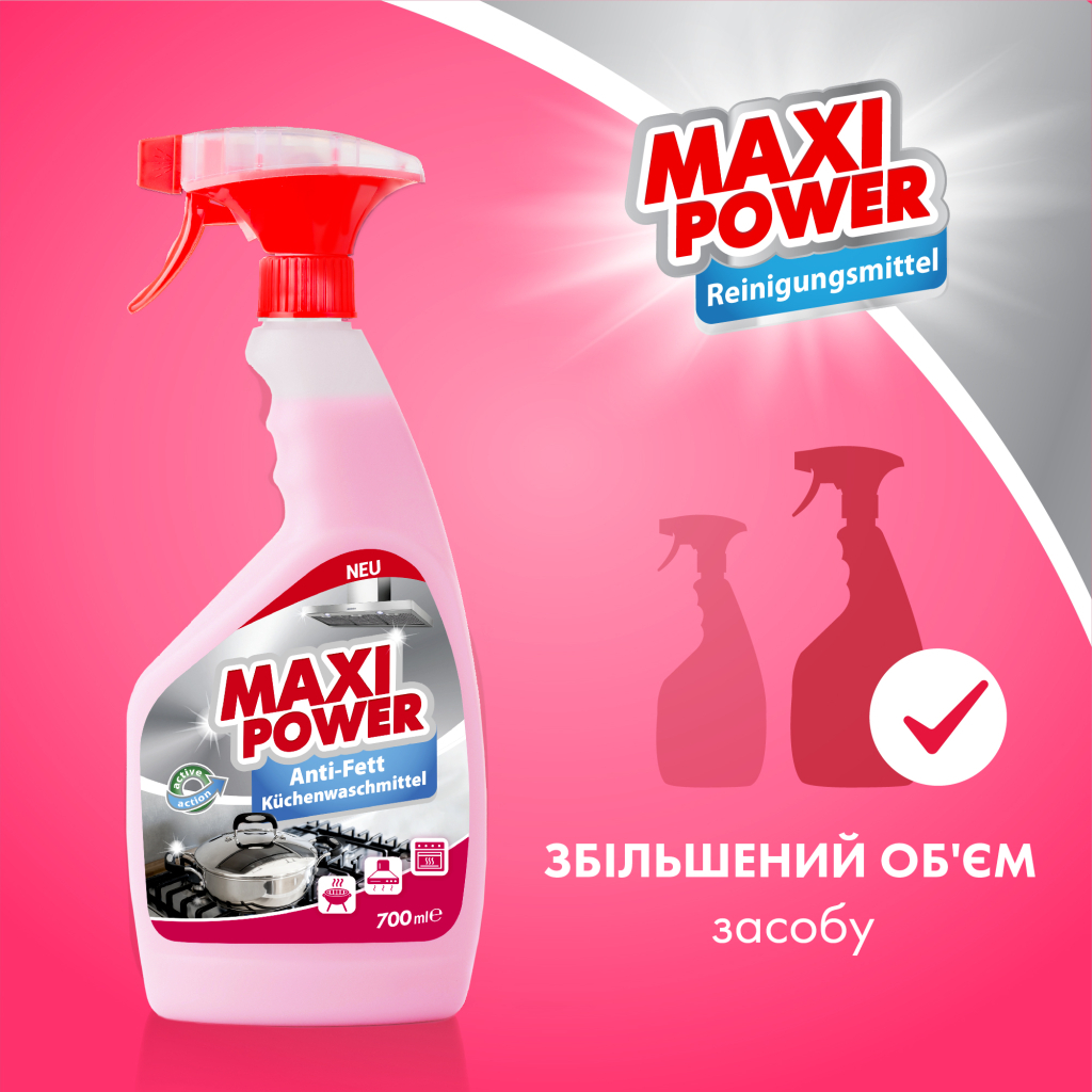 Спрей для чищення кухні Maxi Power Anti-Fett 700 мл (4823098412069)