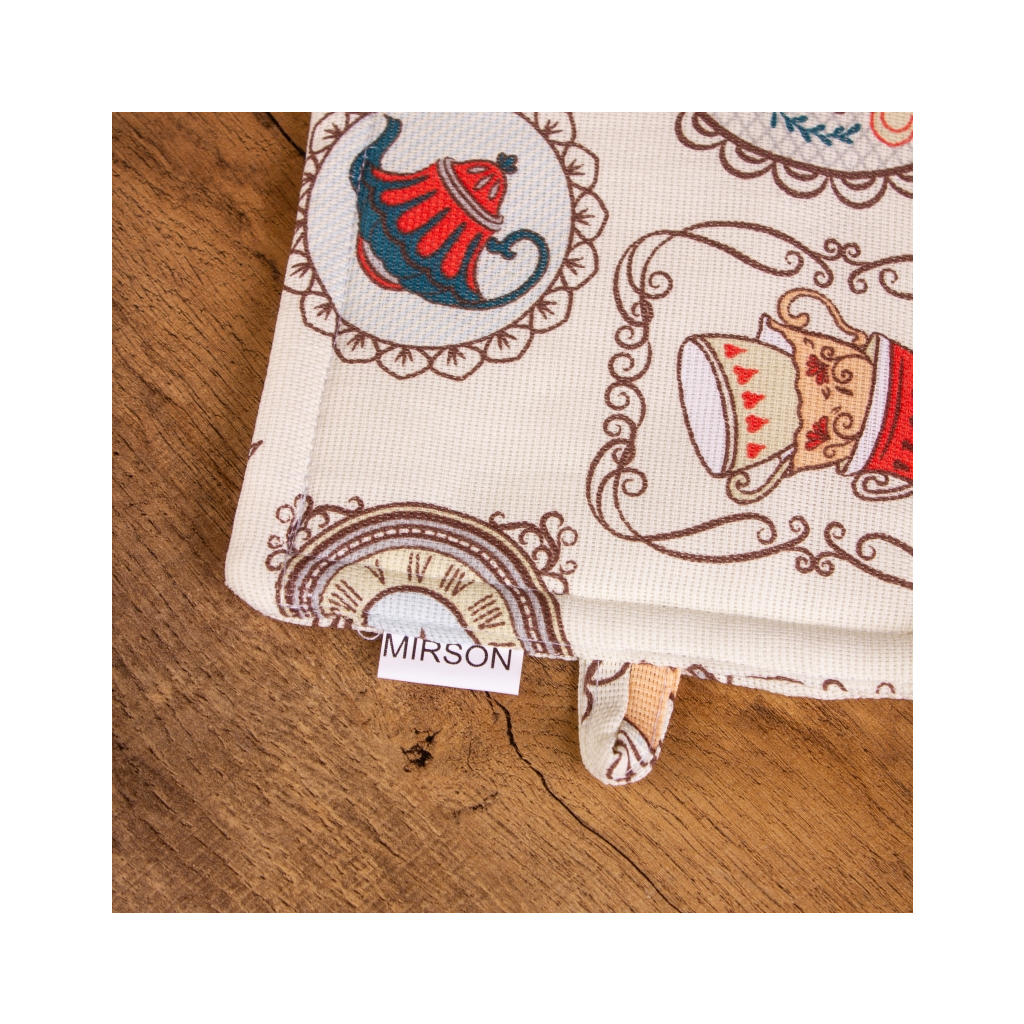 Кухонна прихватка MirSon рогожа/напівпанама №218 - Cream services (2200006754497) Кухонна прихватка MirSon рогожа/напівпанама №218 - Cream services (2200006754497)