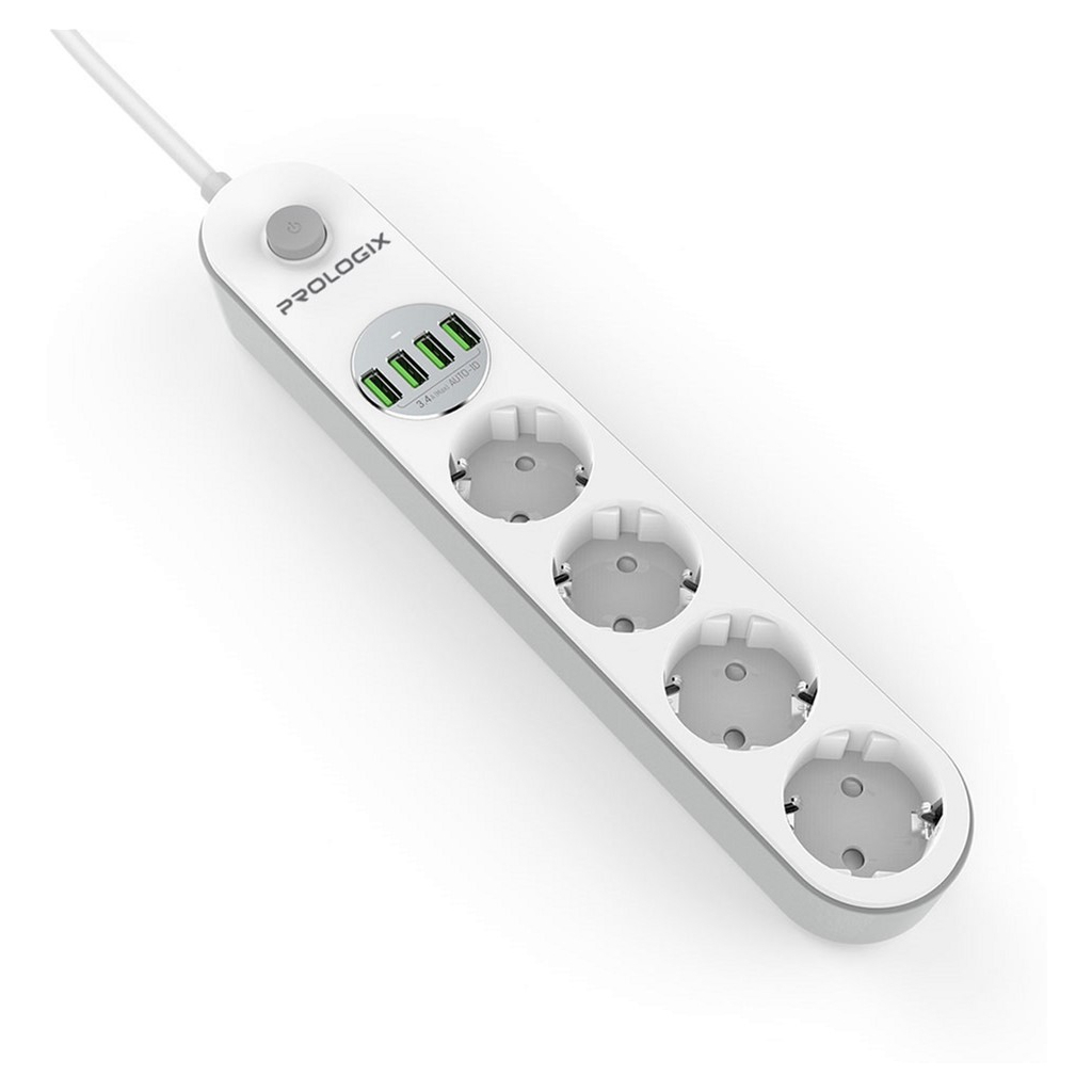 Мережевий фільтр живлення Prologix Premium PR-SE4432W (PR-SE4432W)