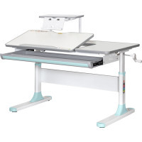 Desk Mealux Vancouver Multicolor Blue with shelf S50 (BD-620 W/G MC+BL+ S50 WG)