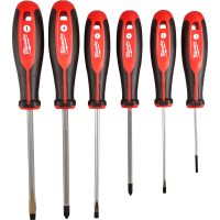 Set of Milwaukee magnetic screwdrivers with three-sided handle PH/SL 6 pcs (4932471807)