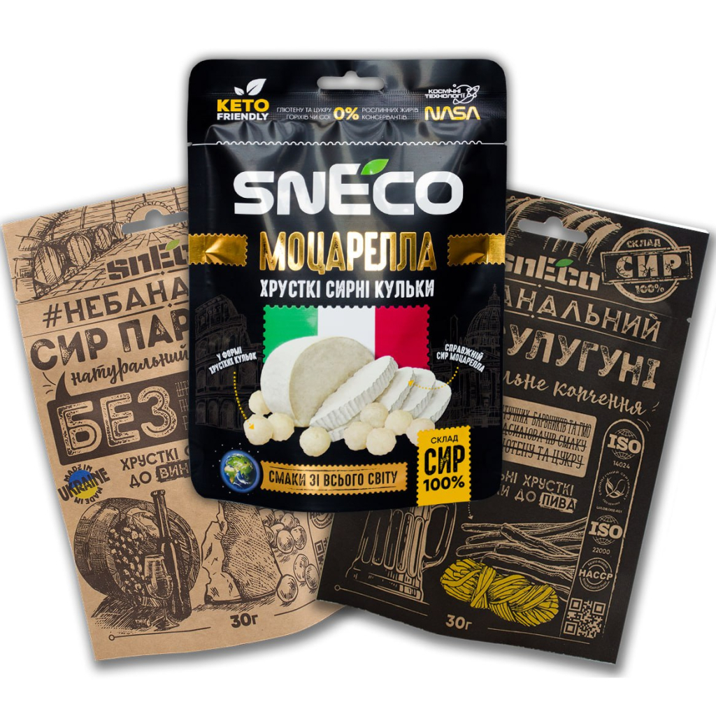 Сир сушений snEco Моцарелла 28 г (4823095809190)