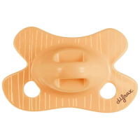 Difrax Natural Newborn pacifier, 0+ months (113 Apricot_lines)