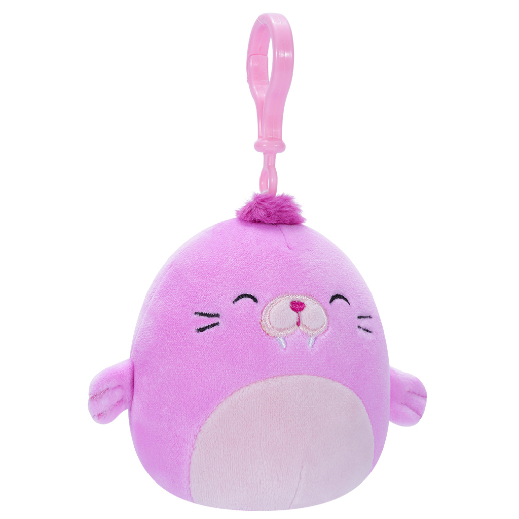 М'яка іграшка Squishmallows на кліпсі – Морж Пепе 9 см (SQCP00150)