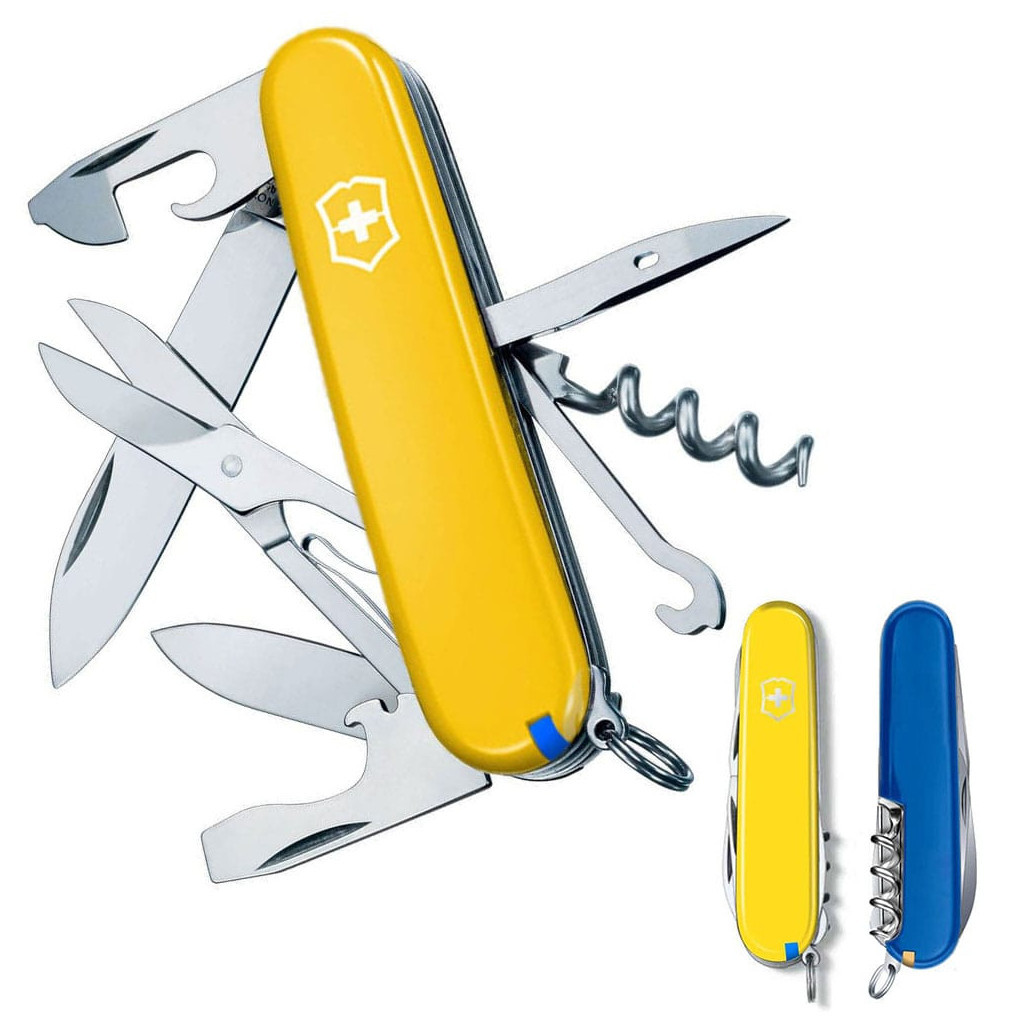 Ніж Victorinox Climber Ukraine Жовто-синій (1.3703.8.2)