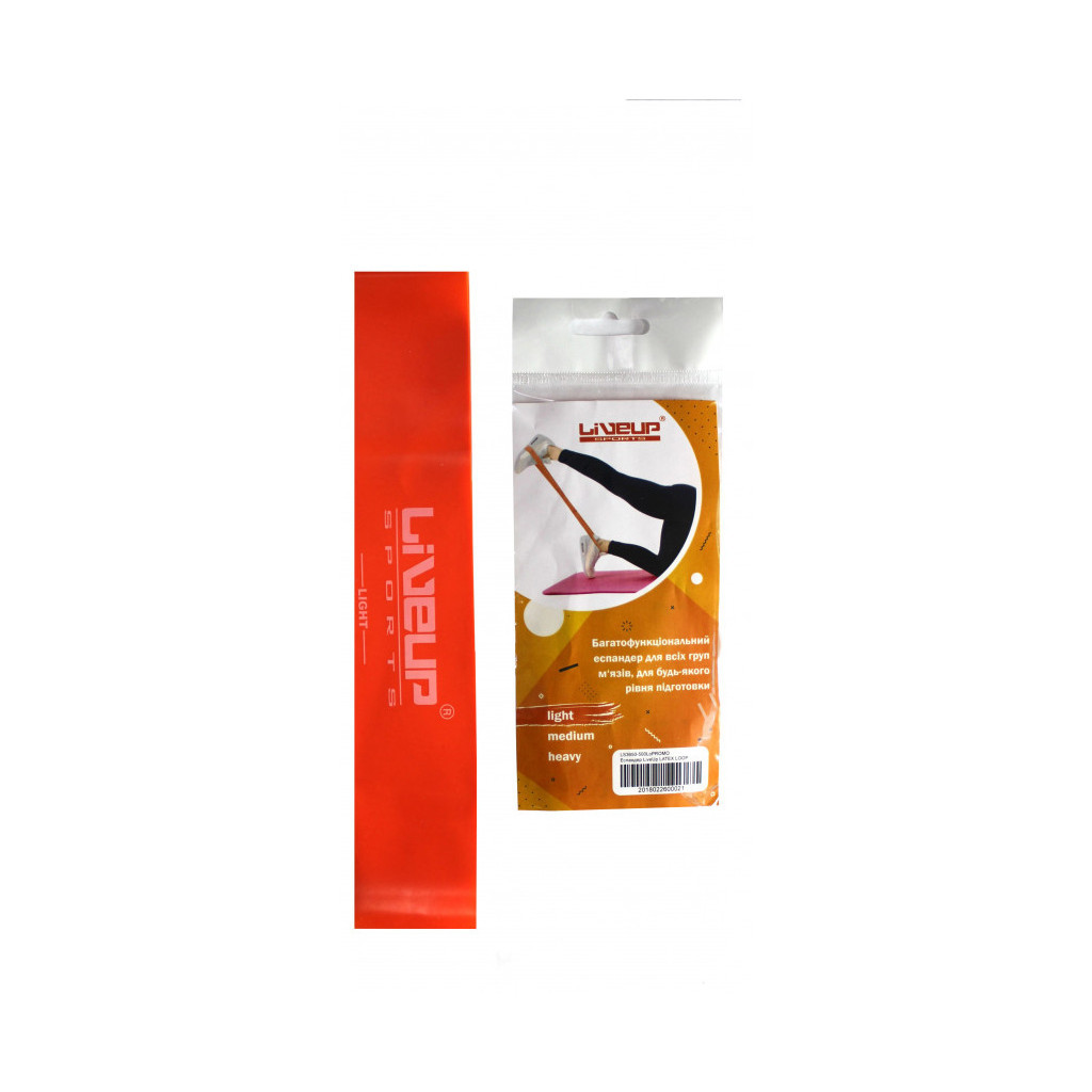 Еспандер LiveUp Latex Loop-Light гумка помаранчевий LS3650-500Lo (6951376105568) Еспандер LiveUp Latex Loop-Light гумка помаранчевий LS3650-500Lo (6951376105568)