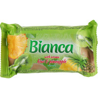 Solid soap Bianca With the aroma of kiwi and pineapple 140 g (4823107602443)