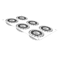 Baking mold Silikomart Kaleido d 75 h 25 mm (6x75 ml) (KALEIDO 75)
