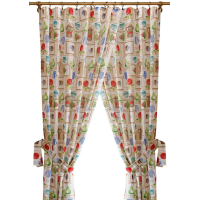 Curtain Provence set Red apples 140x170 cm 2 pcs (034909)