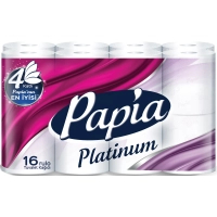 Toilet paper Papia Platinum 4 layers 16 rolls (8690536026388)