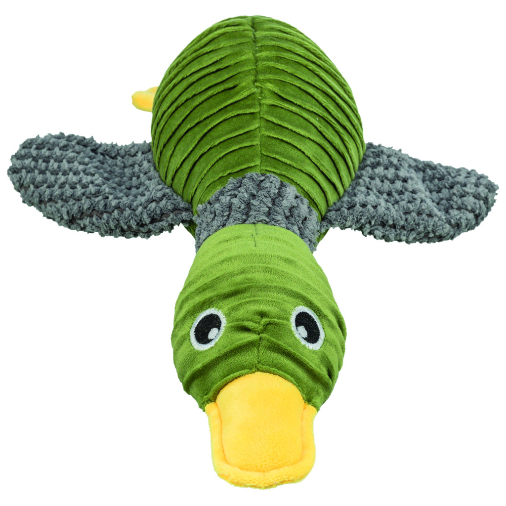 Іграшка для собак Trixie Качка плюшева З перероблених матеріалів 40 см (4011905360973)