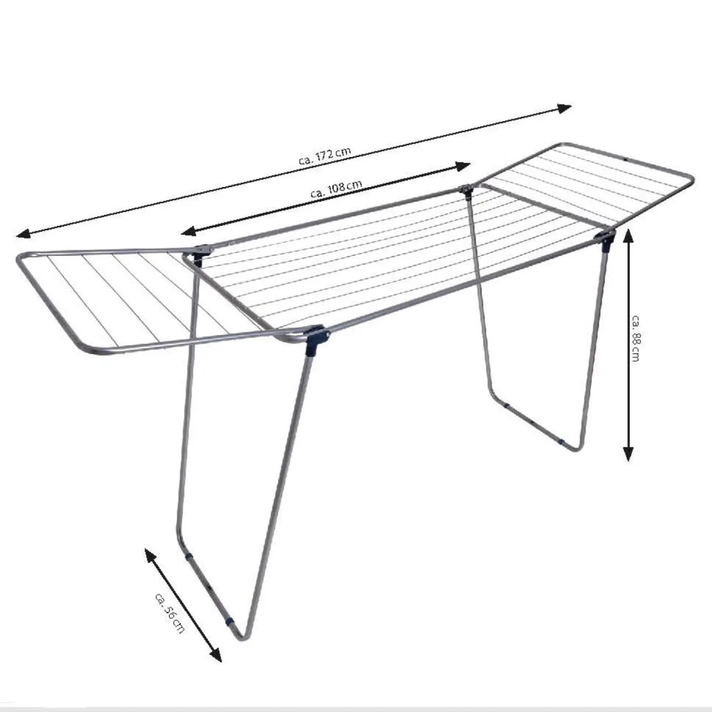 Сушарка для білизни Casa Si Merkur Pure 18m Silver Підлогова (CS92235S04C) (DAS302407) Сушарка для білизни Casa Si Merkur Pure 18m Silver Підлогова (CS92235S04C) (DAS302407)