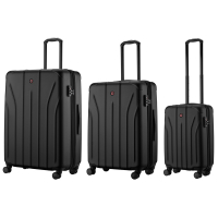 Набір валіз Wenger Oryson 3 в 1 (S,M,L) пластик, 4 колеса, чорний (653171)