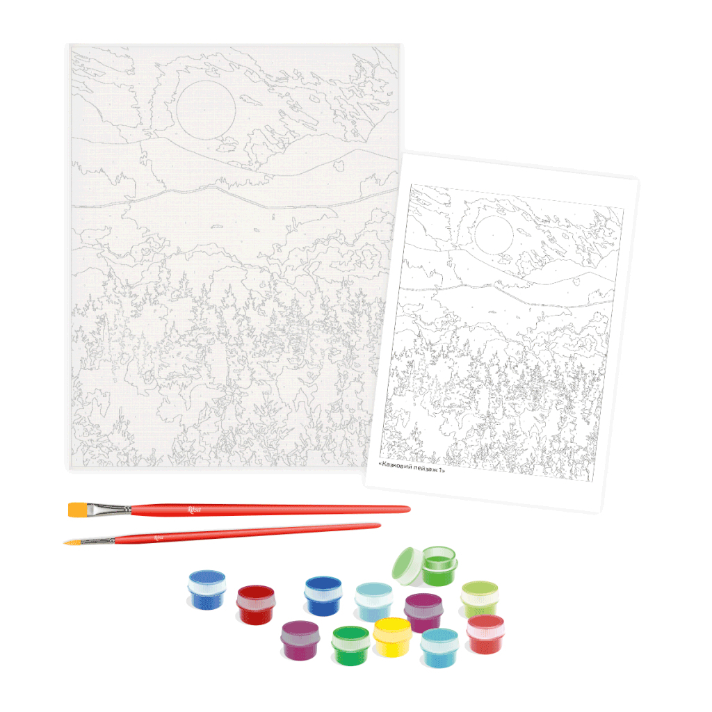 Картина по номерам Rosa Казковий пейзаж 1 35 х 45 см (4823098529798)