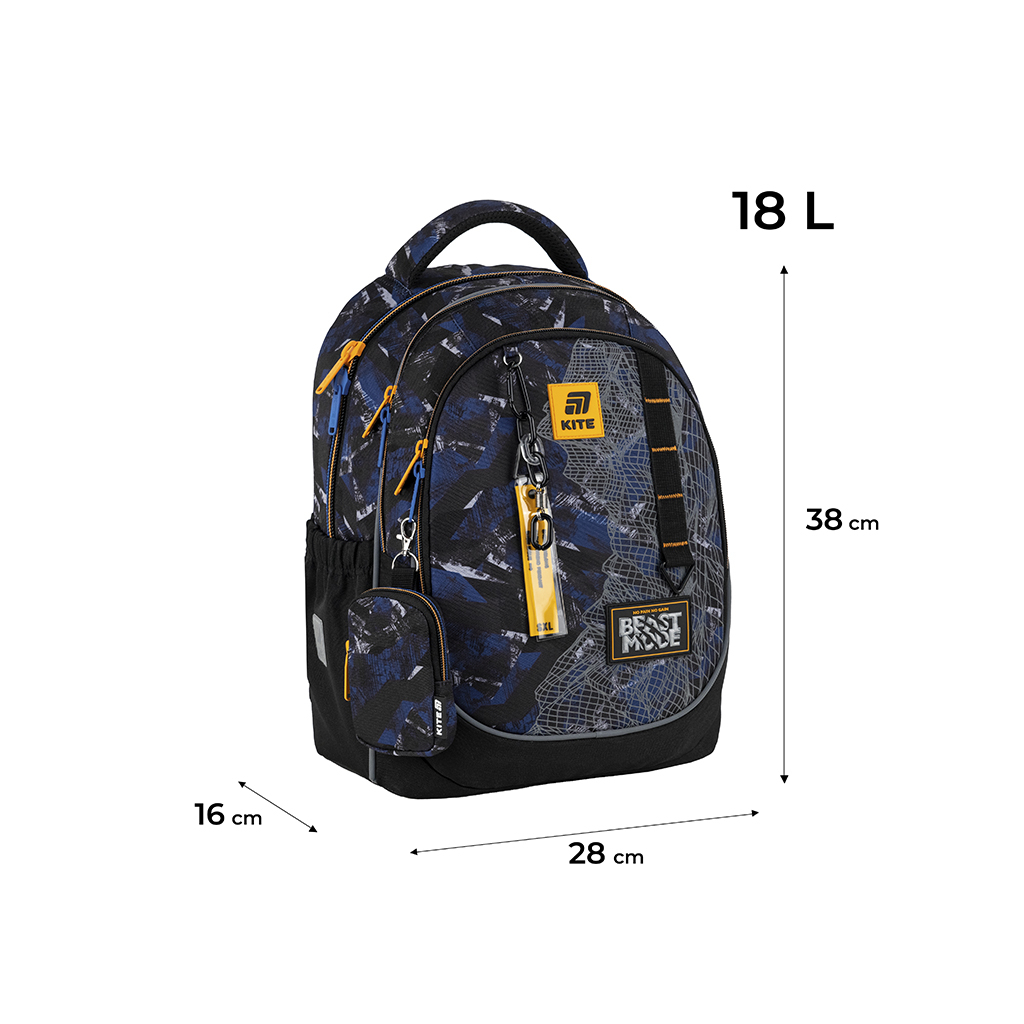 Рюкзак шкільний Kite Education 700 Beast Mode (K25-700M-4)