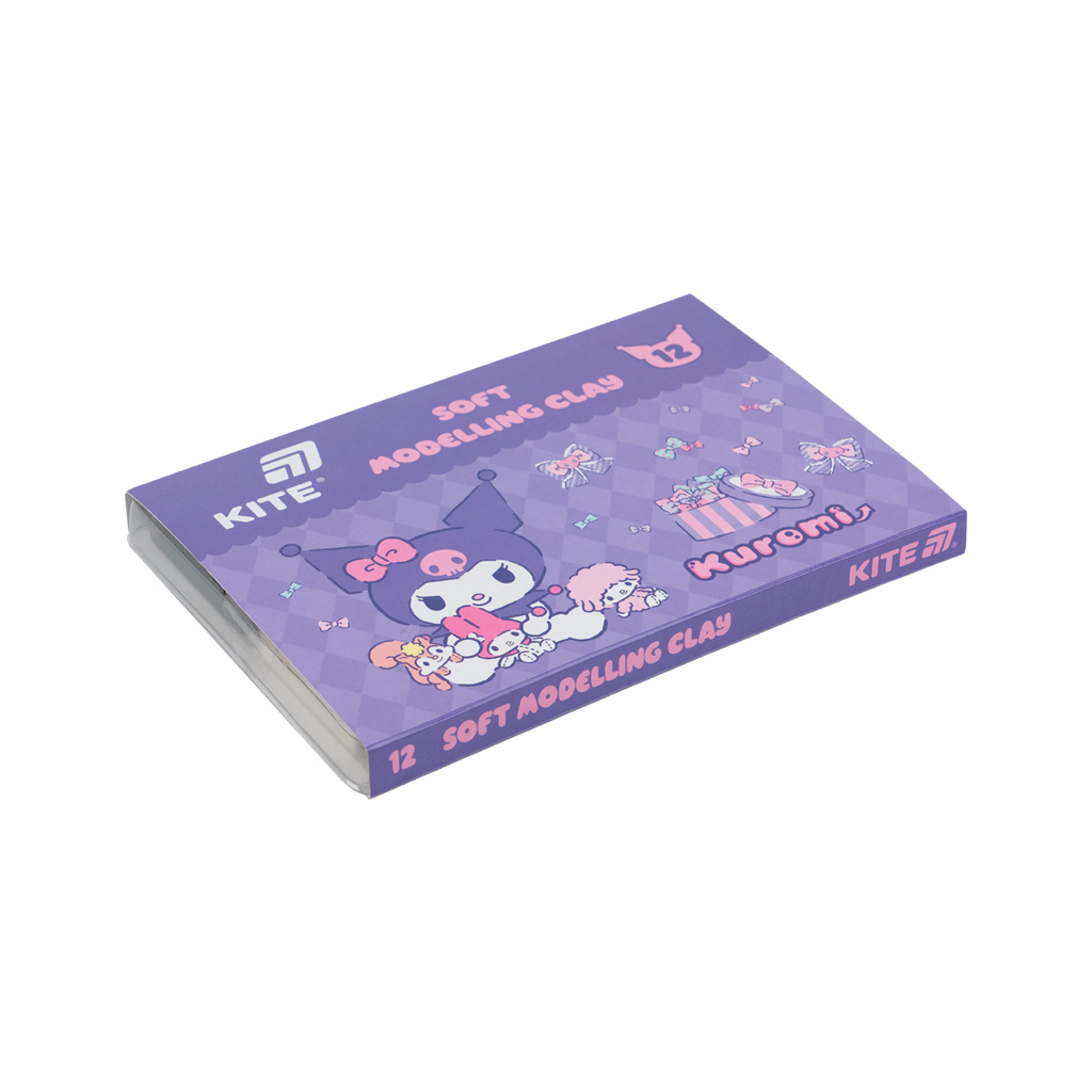 Пластилін Kite Kuromi восковий, 12 кольорів, 240 г (HK24-1086) Пластилін Kite Kuromi восковий, 12 кольорів, 240 г (HK24-1086)