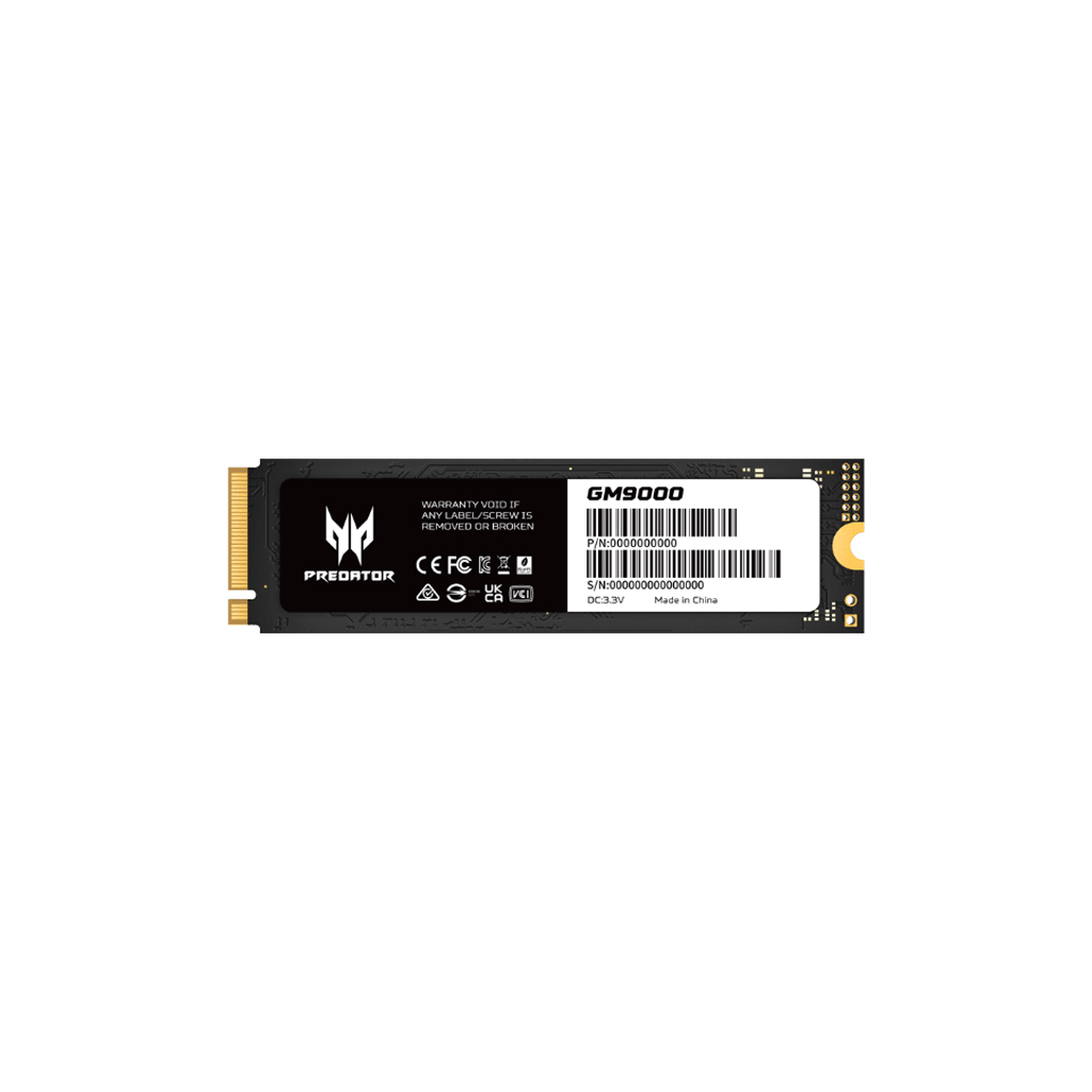 Накопичувач SSD M.2 2280 2TB GM9000 Acer Predator (BL.9BWWR.130) Накопичувач SSD M.2 2280 2TB GM9000 Acer Predator (BL.9BWWR.130)